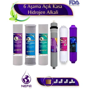 Tüm Açık Kasalara Uygun, 6 Aşamalı, -Orp Hidrojen Alkali- Ph 'canlı Su Teknolojisi' Destekli