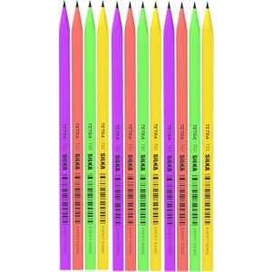 Kaly Üçgen Neon Kurşun Kalem 12'li