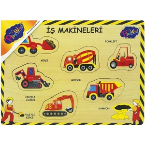 Onyıl Oyuncak Ahşap Tutmalı İş Makinaları