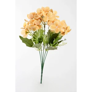 Yapay Küçük Islak Ortanca Demeti 32 cm Açık Somon