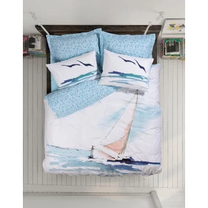 Cotton Box Maritime Nevresim Takımı Çift Kişilik Sail Mavi