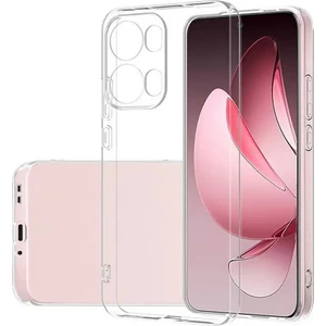 Oppo Reno 13 Pro Uyumlu Kılıf Süper Silikon Kamera Korumalı Şeffaf Renksiz