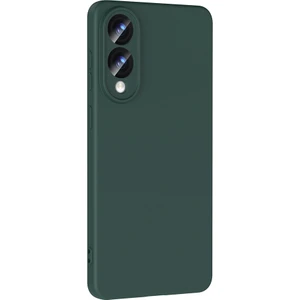 Samsung Galaxy S25 Edge Uyumlu Kılıf Mara Lansman Soft Silikon Içi Kadife Koyu Yeşil