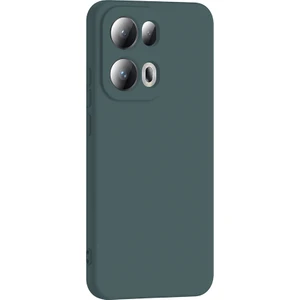 Oppo Reno 13 Pro Uyumlu Kılıf Mara Lansman Soft Silikon Içi Kadife Koyu Yeşil