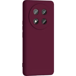 Honor Magic 7 Lite Uyumlu Kılıf Mara Lansman Soft Silikon Içi Kadife Mürdüm