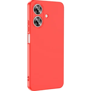 Realme Note 60 Uyumlu Kılıf Mara Lansman Soft Silikon Içi Kadife Kırmızı