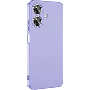 Realme Note 60 Uyumlu Kılıf Mara Lansman Soft Silikon Içi Kadife Lila