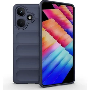 Infinix Hot 30 Uyumlu Kılıf Etnik Optimum Mat Kamera Korumalı Silikon Lacivert