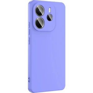 Xiaomi Redmi Note 14 Uyumlu Kılıf Mara Lansman Soft Silikon Içi Kadife Lila