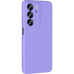 Realme C75 Uyumlu Kılıf Mara Lansman Soft Silikon Içi Kadife Lila