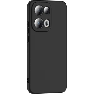 Oppo Reno 13 Pro Uyumlu Kılıf Mara Lansman Soft Silikon Içi Kadife Siyah