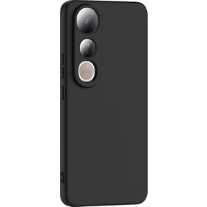 Vivo V50 Lite Uyumlu Kılıf Mara Lansman Soft Silikon Içi Kadife Siyah