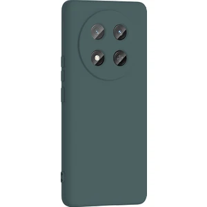 Honor Magic 7 Lite Uyumlu Kılıf Mara Lansman Soft Silikon Içi Kadife Koyu Yeşil