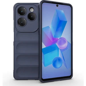 Infinix Hot 40 Uyumlu Kılıf Etnik Optimum Mat Kamera Korumalı Silikon Lacivert