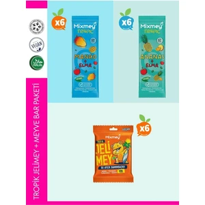 Tropik Jelimey Meyve Bar Paketi 18’li | Sağlıklı Vegan, Glutensiz, Koruyucusuz (18 ADET)