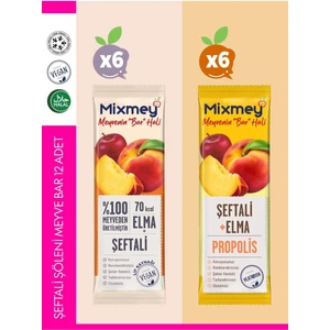 Şeftali Şöleni Meyve Barı – 12 Adet | Sağlıklı Atıştırmalıklar – Glutensiz, Koruyucusuz - 12 Adet)