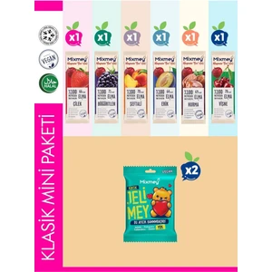 Klasik Mini Paketi – 8 Adet | Meyve Bar Jelimey –sağlık Atıştırmalıklar Vegan, Glutensiz (8 ADET)