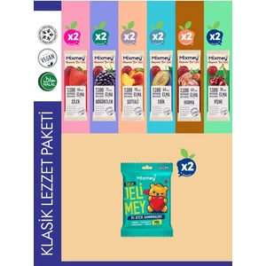Klasik Lezzet Paketi – 16 Adet | Meyve Bar Jelimey Sağlıklı Atıştırmalıklar, Glutensiz (16 ADET)