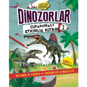 Dinozorlar Çıkartmalı Etkinlik Kitabı 1 - Penny Worms