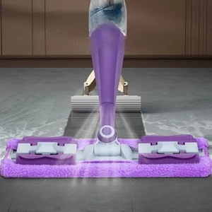 360° Spreyli Mop – Mikrofiber Bezli, Su Hazneli, Kovasız Akıllı Temizlik Seti