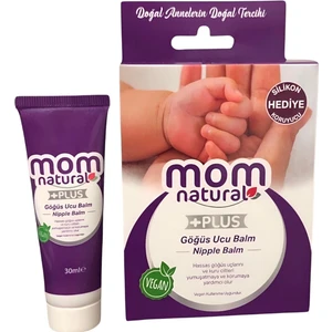 Natural Göğüs Ucu Kremi (Balm) 30 ml-Silikon Koruyucu Hediyeli-Emziren Anneler İçin