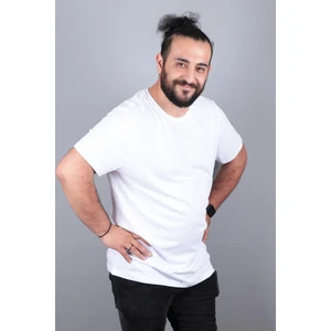 Büyük Beden Basic T-Shirt %100 Pamuk Tişört