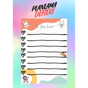 Kişiye Özel Planlayıcı Defter | Ajanda | Defter | Yapılacaklar | Günlük | Planlayıcı To Do List
