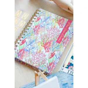 Victoria's Journals A5 Spiralli Süresiz-Motivasyon Sayfalı-Haftalık Planlayıcı Ajanda