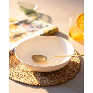 Madame Coco Souci Yemek Tabağı - Krem - 22 cm