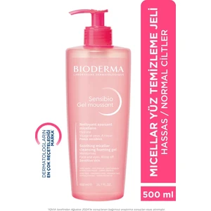 Bioderma Sensibio Foaming Gel Hassas ve Normal Ciltler Durulanan Micellar Yüz Temizleme Jeli 500 ml