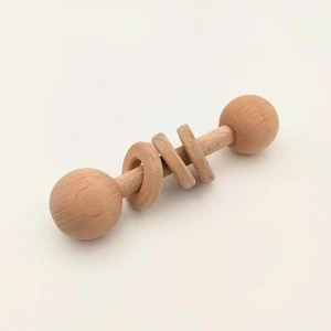 Ahşap Montessori Halkalı Çıngırak | El Yapımı, Güvenli ve Eğitici Bebek Oyuncağı | Bilişsel ve Duyusal Gelişimi Destekleyen Montessori Ahşap Oyuncak | El Yapımı, Güvenli ve Eğitici Bebek Oyuncağı