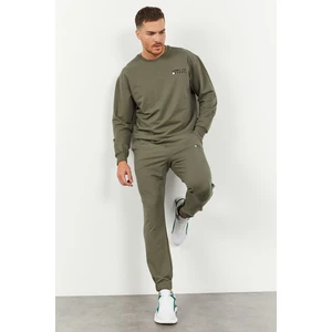 Çağla Casual O Yaka Lastik Paça Pamuklu Erkek Oversize Eşofman Takımı - 85120