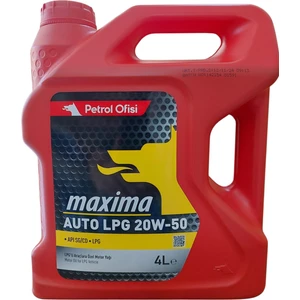 Petrol Ofisi Maxima AUTO LPG 20W-50 Motor Yağı 4 Lt Üt: 12.11.2024