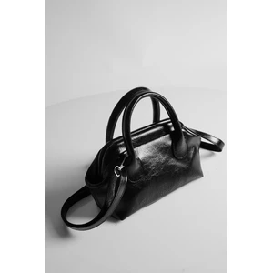 Kadın Siyah Uzun Askılı El ve Omuz Çantası