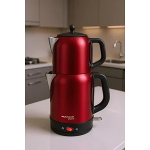 Fresco 2'si 1 Arada Paslanmaz Çelik Çay Makinesi & Su Isıtıcı kettle