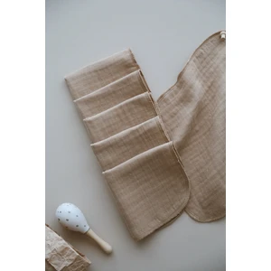 Dery Baby 4 Kat Müslin 6 Adet Kahve 25*25 Ağız Mendili