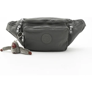 Unisex Kum Rengi Klinkır Kumaş Suya Dayanıklı Ayarlanabilir Bel ve Omuz Çantası 3043