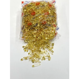 Gold Minik Çengelli Iğne / Altın Iğnesi / Sarı Çengelli Iğne / 1 Kutu (1728 Adet)