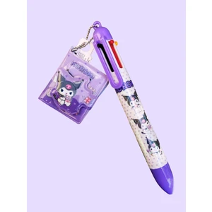 Kuromi 6 Renkli Tükenmez Kalem Mini Defter Hediyeli