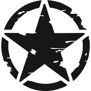 2 Adet Army Star, Askeri Yıldız Off Road Sticker