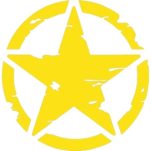 2 Adet Army Star, Askeri Yıldız Off Road Sticker