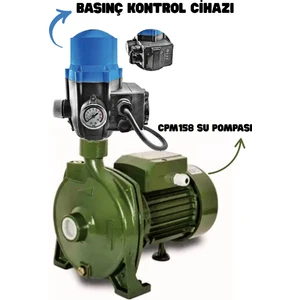 1.5 Hp - 1.0 Kw Alman Tasarımı Elektrikli Otomatik Set Bahçe Ev Pompası Su Pompası CPM158