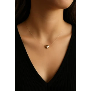 Zarif Kalp Uçlu Hayalet Kolye