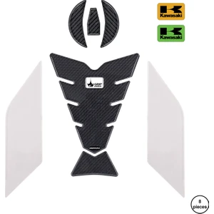 ZX4RR 2025 ile Uyumlu Kaydırmaz 6D Karbon 8 Parça Tank Pad Seti GC50