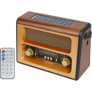 Dx-88 Nostaljik Radyo Retro Hoparlör Bluetoothlu Yeni Nesil Kumandalı Retro Radyo Müzik