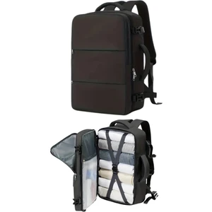 Seyahat Sırt Çantası, Laptop Çantası Hafif El Çantası Bay Küçük Bavul Valiz Çanta Siyah