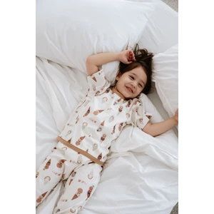 0.3 Tog Yazlık Çocuk Pijama Takımı - Dondurma Desenli