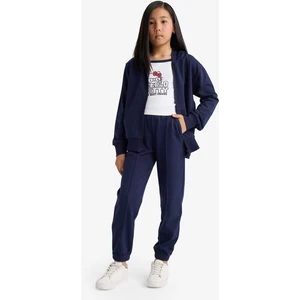 Kız Çocuk Beli Lastikli Basic Düz Okul Jogger Eşofman Altı X9036A625AU