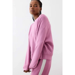 Oversize Geniş Kalıp Bisiklet Yaka Modal Ultra Soft Sweatshirt E8954AX25AU