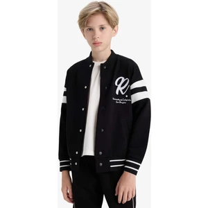 Erkek Çocuk Okul Kolej Yaka Baskılı Bomber Ceket F2712A825AU